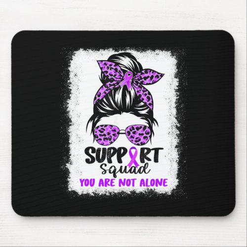 Squad Messy Bun Purple Warrior Alzheimerheimer Awa Mouse Pad