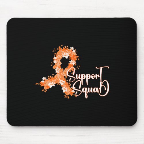 Squad Orange Ribbon Leukemia Blood Cancer Awarenes Mouse Pad