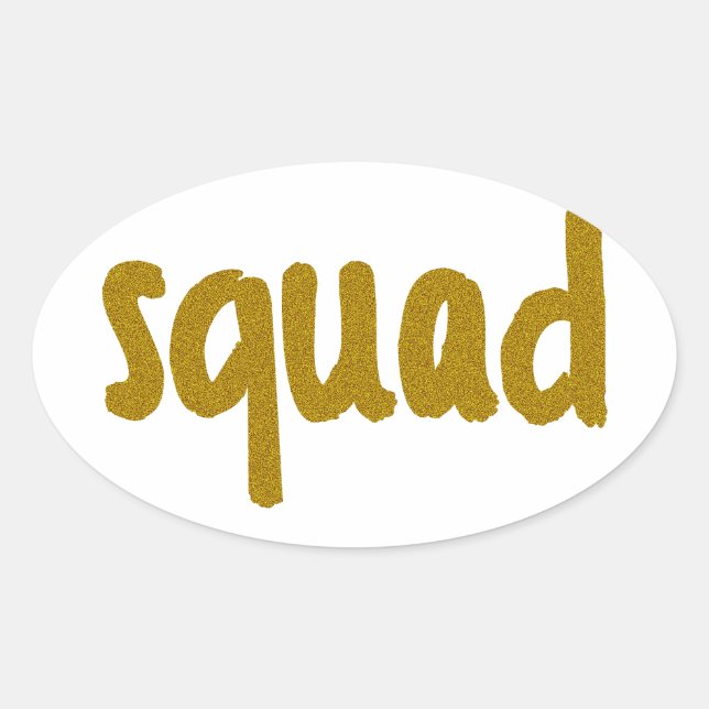 Squad Oval Sticker (Front)