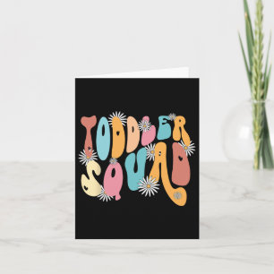 Squad Pre K Kindergarten Teacher Back To School  Card