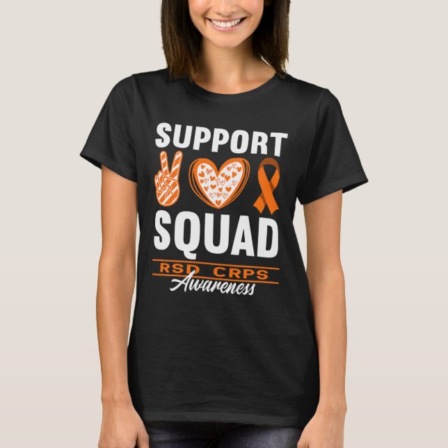 Squad Support I Reflex Dystrophy Pain Syndrome Rsd T-Shirt (Front)