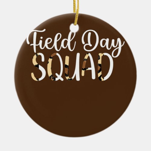 Squad Teacher Student First Last Day Of School Ceramic Ornament