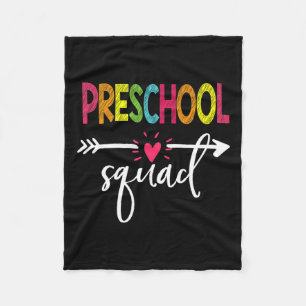 Squad Teacher Student Team Back To School Fleece Blanket
