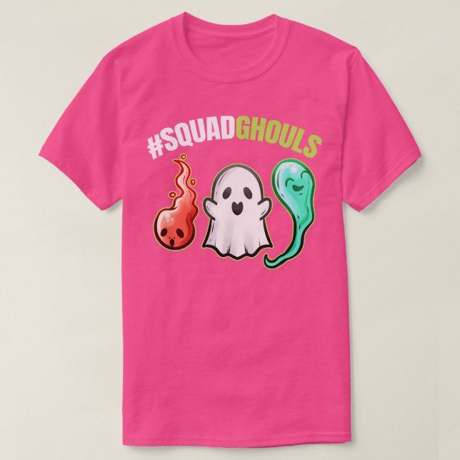 SquadGhouls Squad Of Ghouls Ghosts Spirits Hallowe T-Shirt (Design Front)