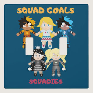 SQUADIES Character SQUAD GOALS Double Toggle Light Light Switch Cover