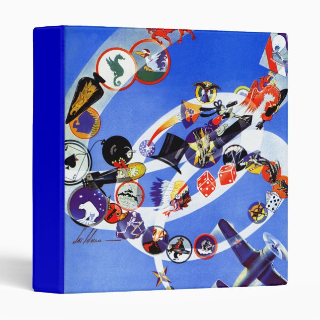 Squadron Insignia 3 Ring Binder (Front/Spine)