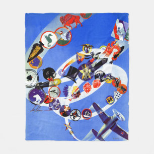 Squadron Insignia Fleece Blanket