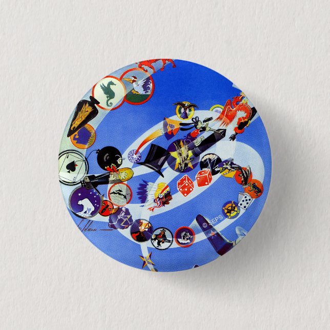 Squadron Insignia Pinback Button (Front)