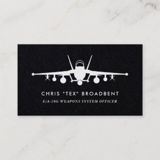 Squadron Patch EA-18G Growler Crew Member Business Card