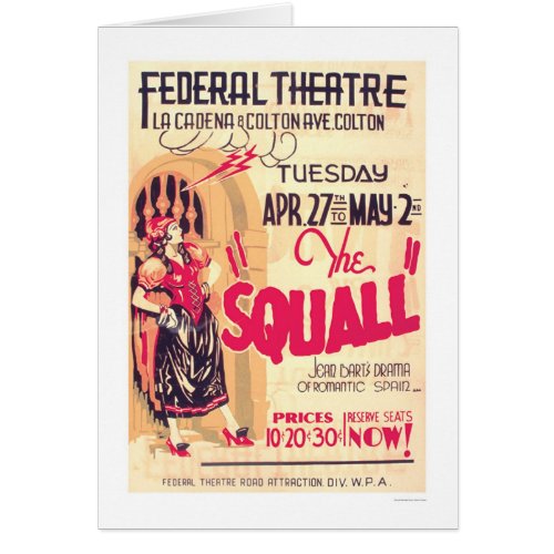Squall Romantic Spain 1937 WPA