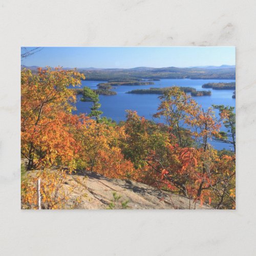 Squam Lake Rattlesnake Cliffs in Autumn Postcard