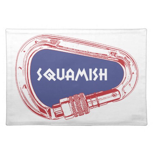 Squamish Climbing Carabiner Cloth Placemat