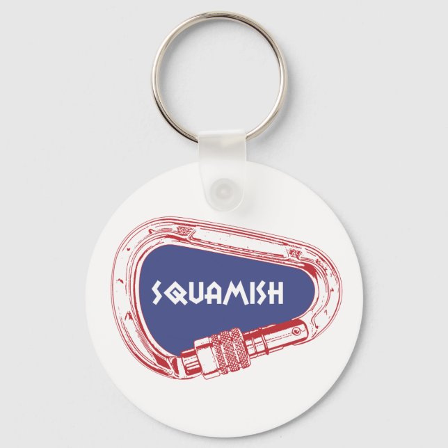 Squamish Climbing Carabiner Keychain (Front)