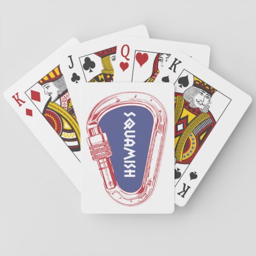 Squamish Climbing Carabiner Poker Cards