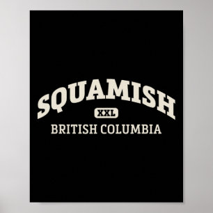 Squamish College Style Rock Climbing Area Design _ Poster