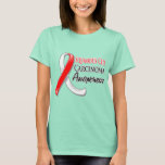 Squamous Cell Carcinoma Awareness Ribbon T-Shirt