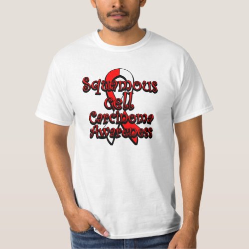 Squamous Cell Carcinoma Awareness Ribbon T_Shirt