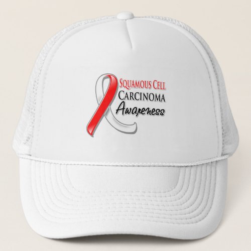 Squamous Cell Carcinoma Awareness Ribbon Trucker Hat