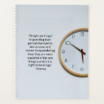 Squandering time planner<br><div class="desc">Have this classic quote from Seneca on you iPad, to remind you to use your time wisely. "People are frugal in guarding their personal property; but as soon as it comes to squandering time they are most wasteful of the one thing in which it is right to be stingy." -...</div>
