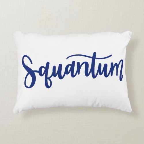 Squantum Pillow Dainty Scripts 