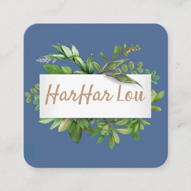 Square, 2.5" x 2.5" Business Card (Front)