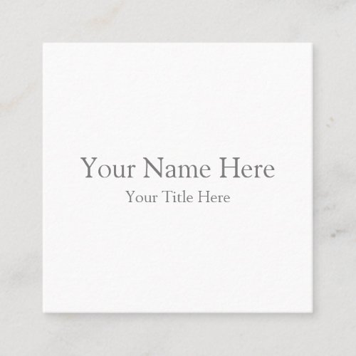 Square 25 x 25 Business Card
