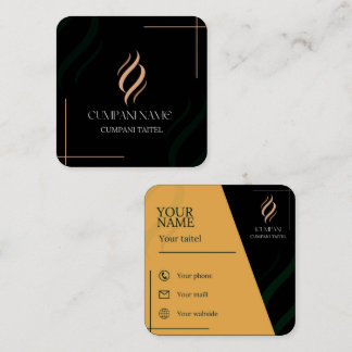 Square, 2.5" x 2.5" Business Card