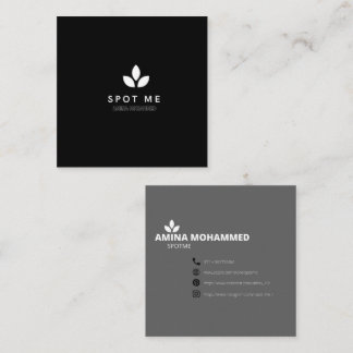 Square, 2.5" x 2.5" Spotme Business Card