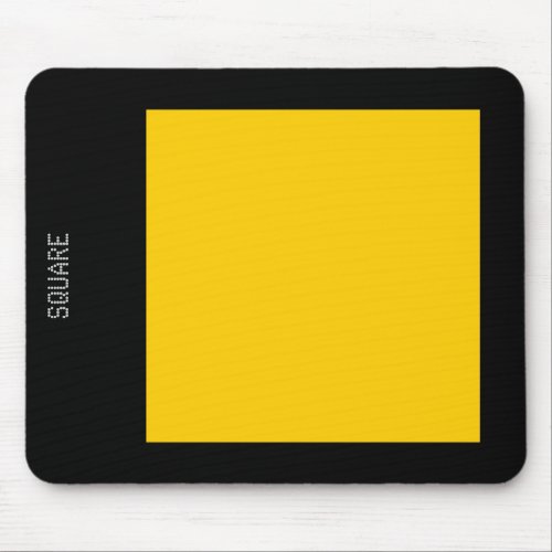 Square _ Amber and Black Mouse Pad