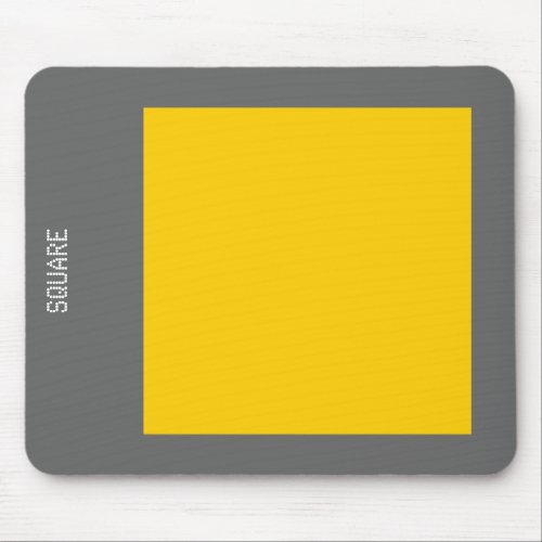 Square _ Amber and Gray Mouse Pad