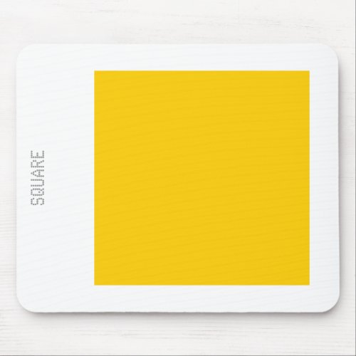 Square _ Amber and White Mouse Pad