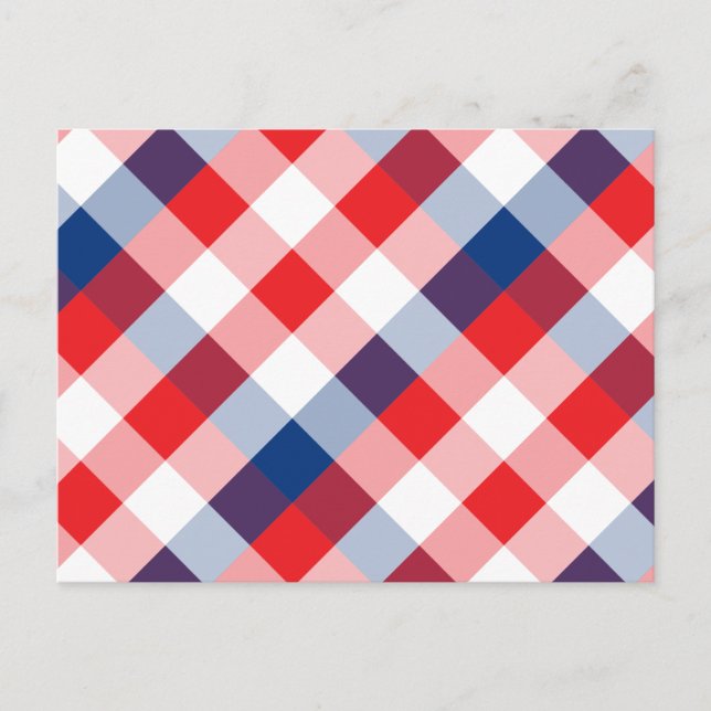 Square and color 3 holiday postcard (Front)