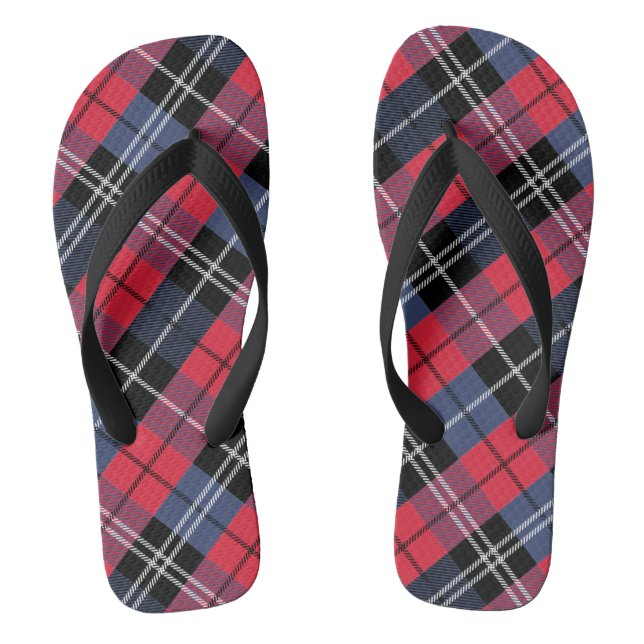 Square and color flip flops (Footbed)