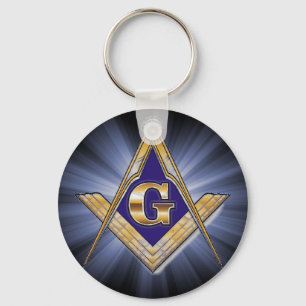 Square and Compass Keychain