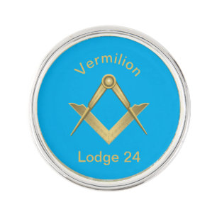 Square and Compass Lapel Pin