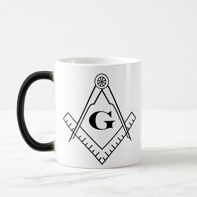Square and Compass Morphing Mug (Left)