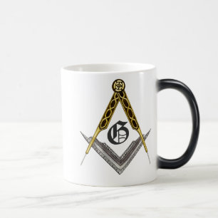 Square and Compass with All Seeing Eye Color Morph Mug