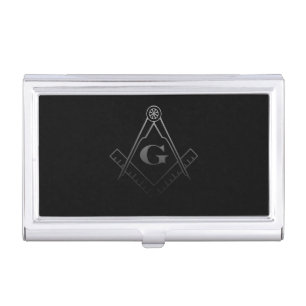 Square and Compass with inset G (Ombre) Case For Business Cards
