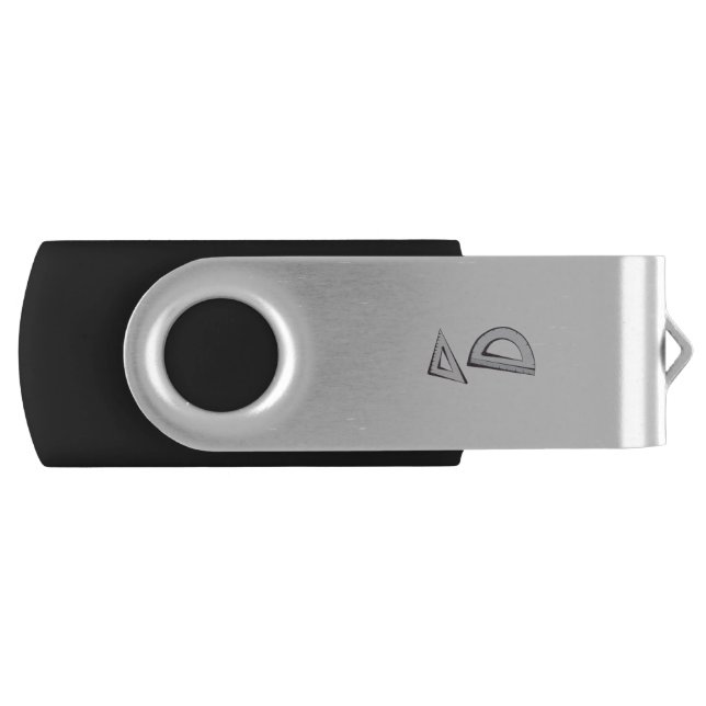 Square and Protractor Flash Drive (Front)