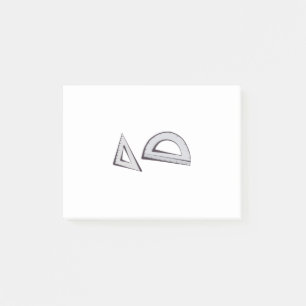 Square and Protractor Post-it Notes