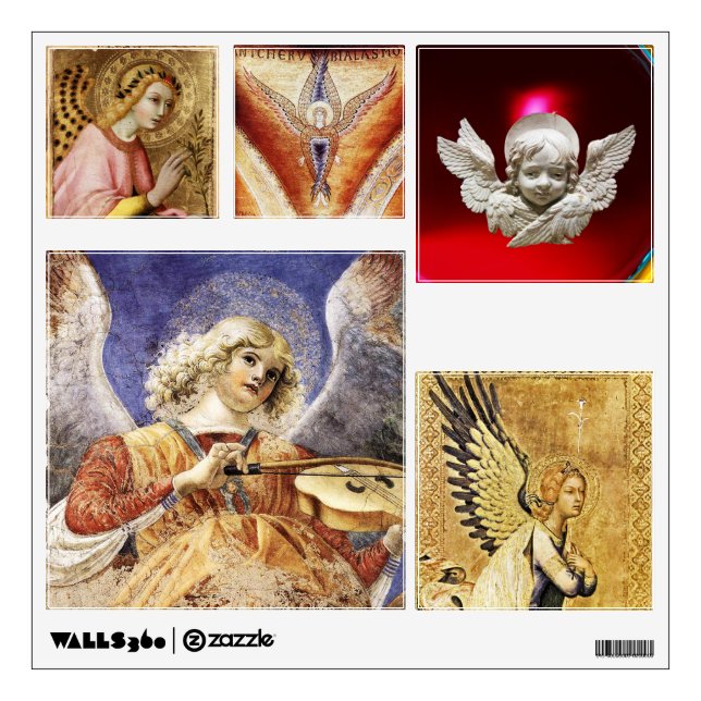 SQUARE ANGELS CHRISTMAS COLLECTION WALL DECAL (Front)