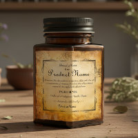 Square Apothecary Style Labels