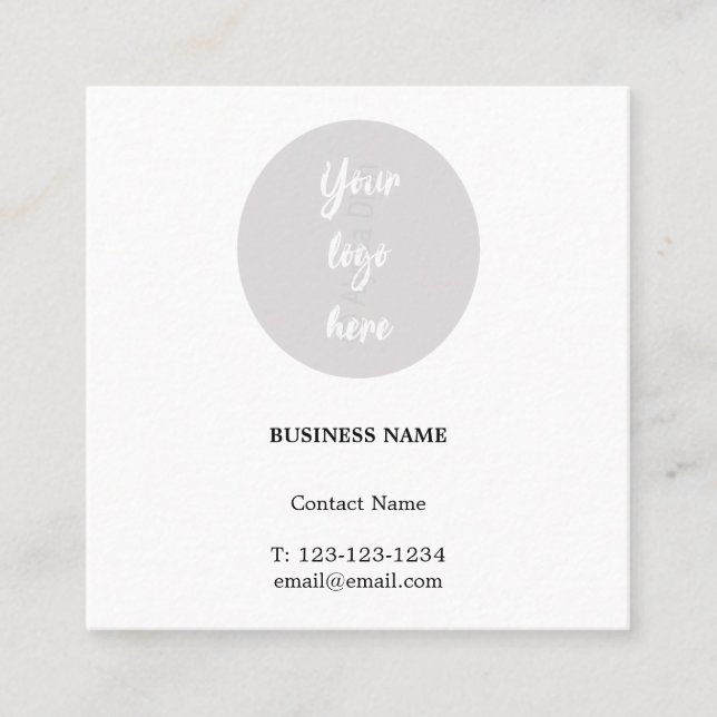 Square Appointment Reminder Card (Front)