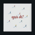 Square apres ski magnet<br><div class="desc">{"description": "Customize your magnet"}</div>