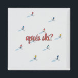 Square apres ski magnet<br><div class="desc">{"description": "Customize your magnet"}</div>