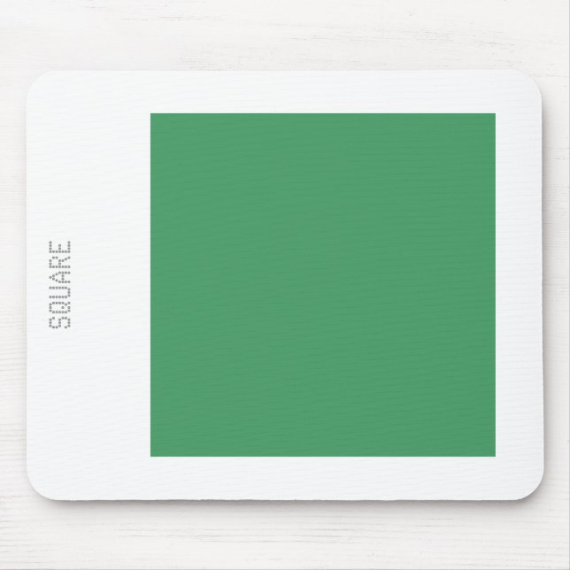 Square - Army Green and White Mouse Pad (Front)