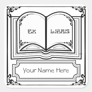 Ex Libris Stickers | Zazzle