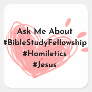 Square Ask me about--- hearts Sticker