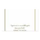 Square Author Signature Gold Bookplate