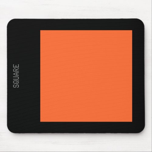 Square _ Autumn Orange and Black Mouse Pad